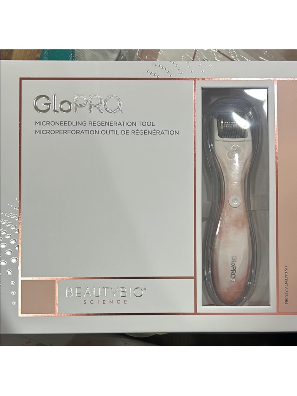 GloPRO Microneedling Tool - Pink Marble